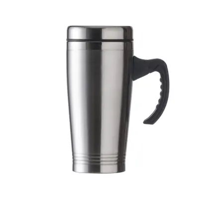 CANECA 450ML INOX C/ TAMPA | Canecas — Bella Criativa
