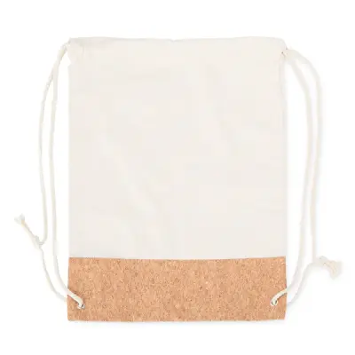 SACOCHILA DE LONA E CORTIÇA | Mochilas — Bella Criativa