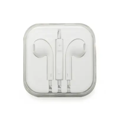 FONE DE OUVIDO C/ MICROFONE -BCO/BCO | Fones de Ouvido — Bella Criativa