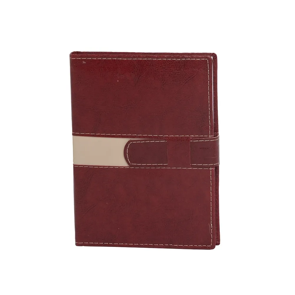 AGENDA DIÁRIA COM FECHO E SUPORTE PRA CANETA